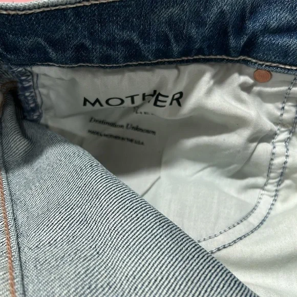 🛼MOTHER The Ditcher Heel blue jeans size 25 GUC - Picture 13 of 16